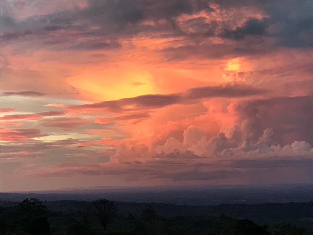 Sunset from the terrace