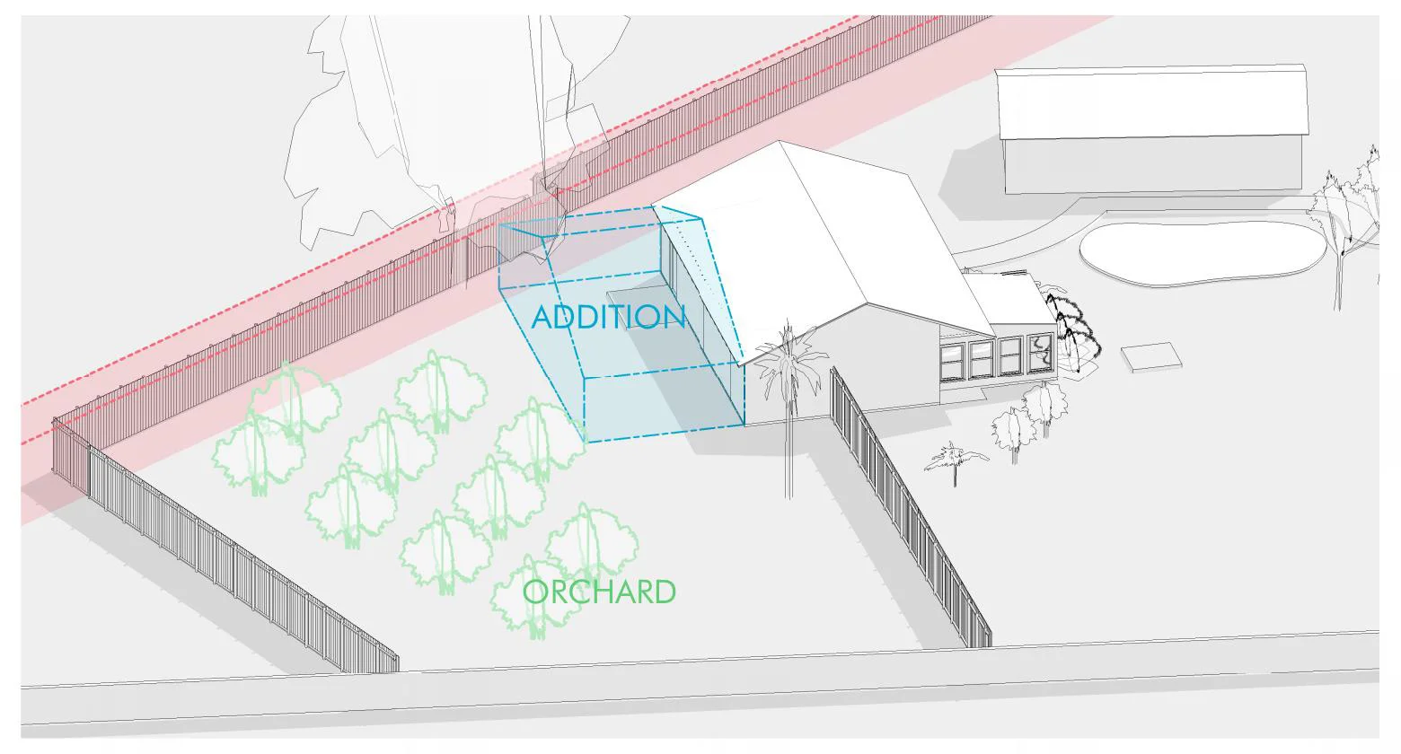Conflict between home addition expansion and property easement