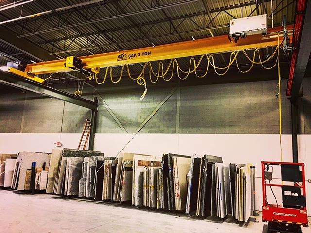 Slingin' rocks with our new crane from @spantec_systems #hardjob but someone's gotta do it.