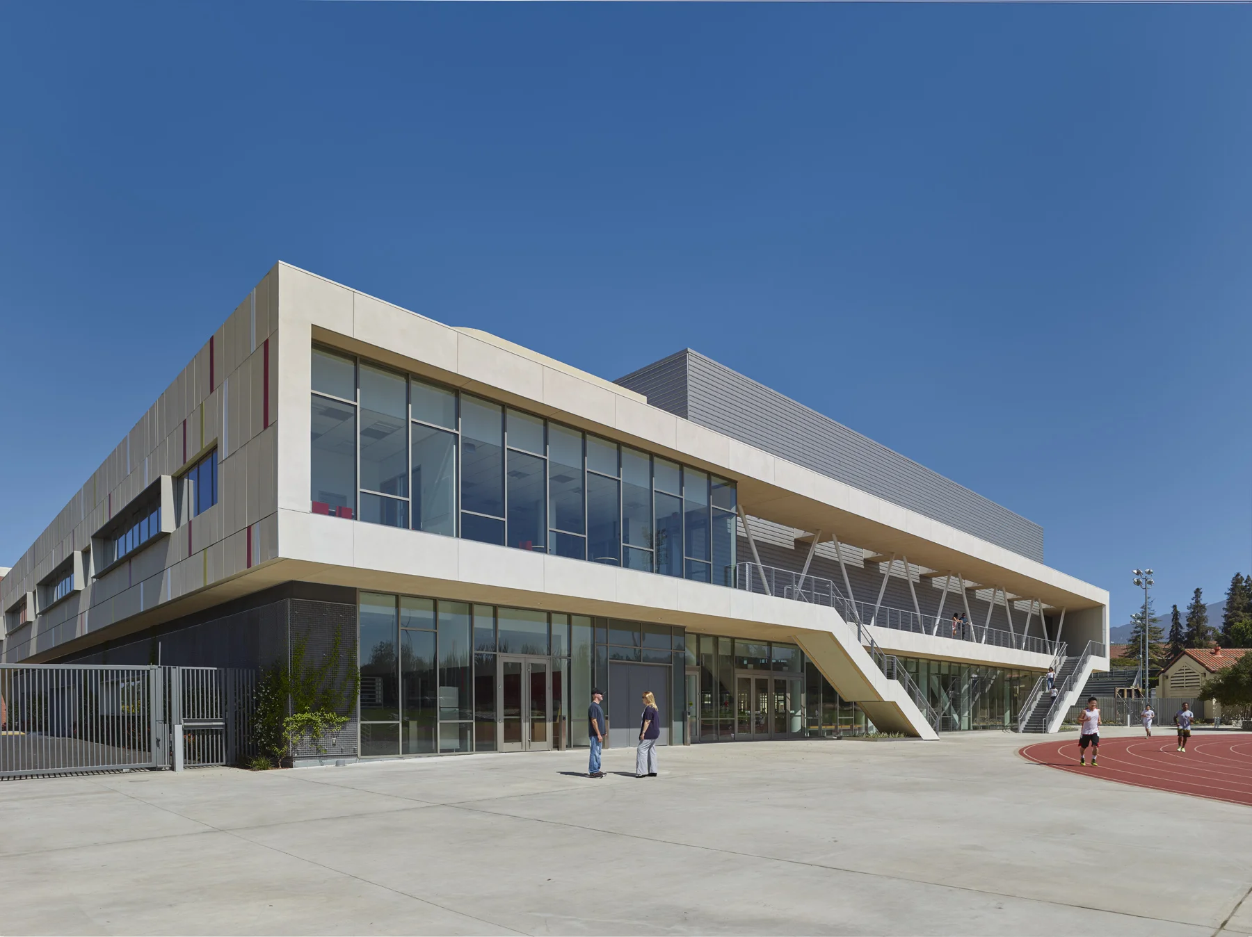 Track and field facade