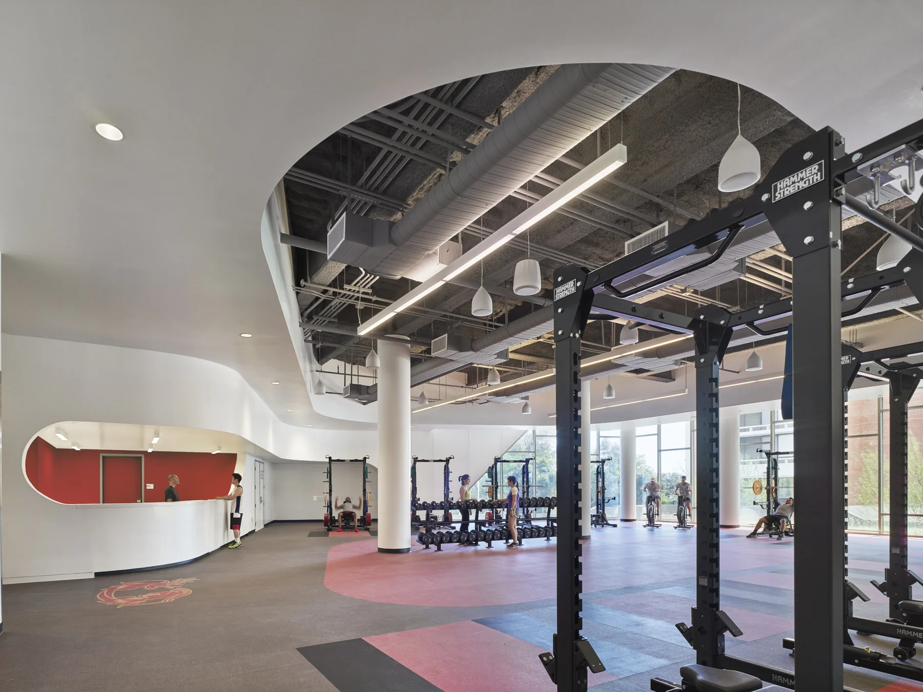 Strength training room