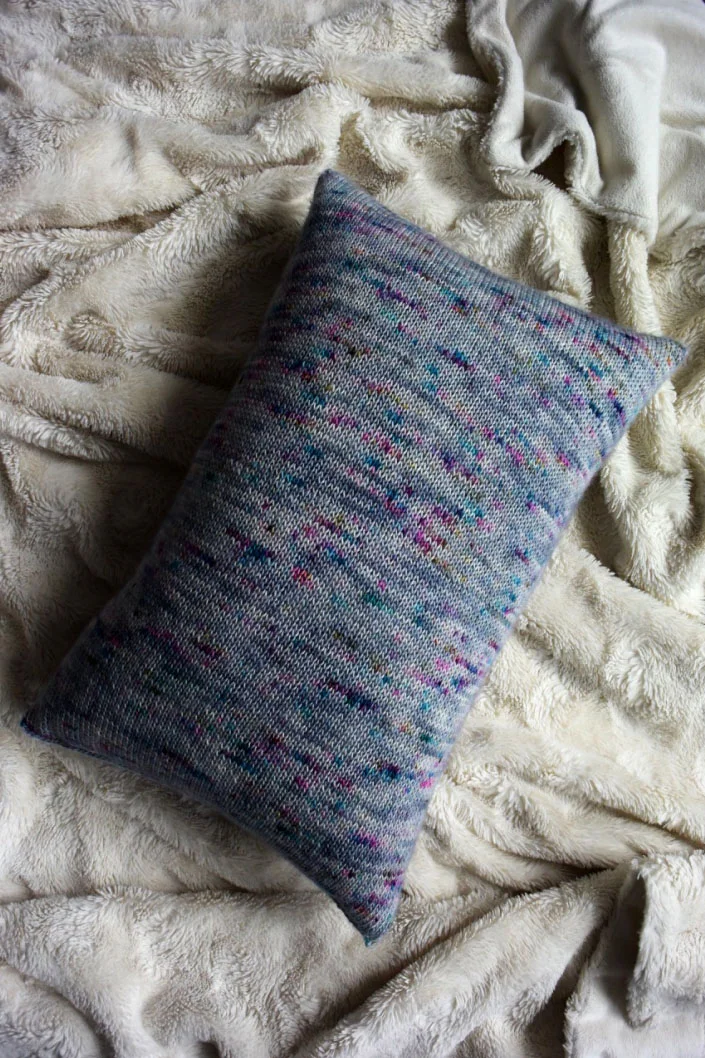 Psst - I made this! It's so simple & a great way to show off gorgeous hand dyed fingering weight yarn. Pattern & product coming July 10!