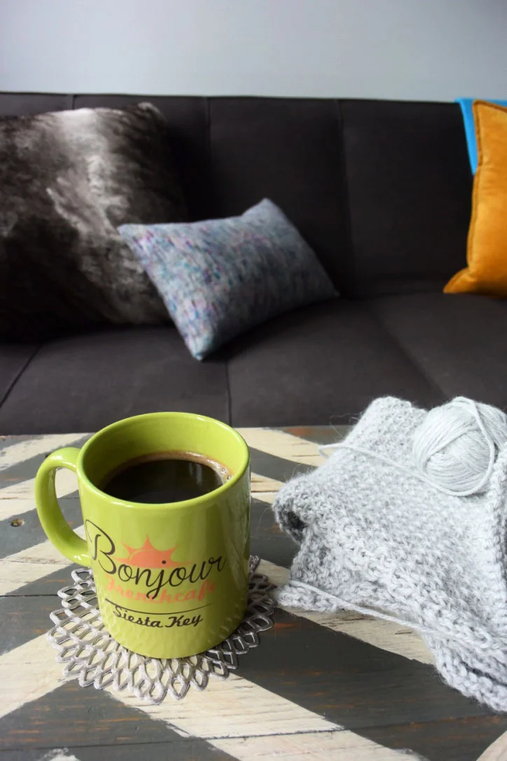 I love using my bright, cheery mugs in this space - they work as excellent color accents!