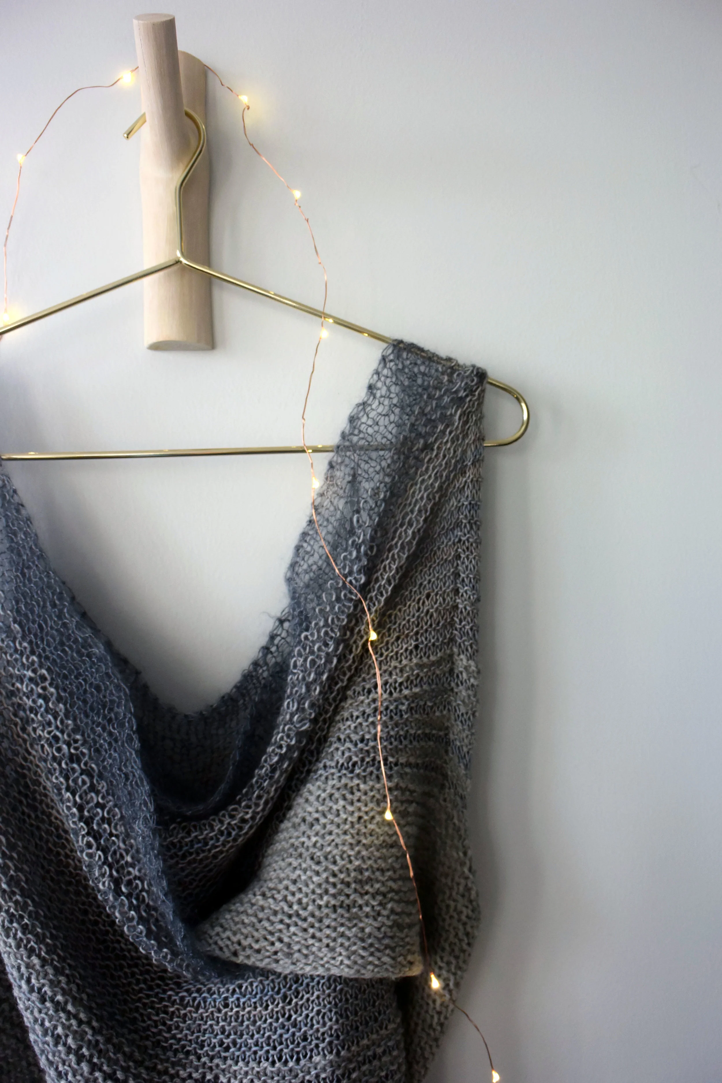 Part of my Fall 2017 collection, this design utilizes 3 different weights of yarn (sport/DK, fingering, & lace) to create a breathable, loose knit fabric that is layerable & versatile.
