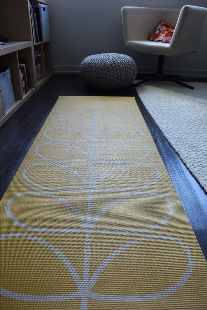 I've been doing yoga sporadically for years, but finally it's become a real morning routine for me (and the benefits are amazing! My skin is better, I have more energy - who knew exercise could do such a thing?!). This lovely yellow mat was my mom's, but after years of begging I finally got her to trade me for my boring mat because I love this one so much. The yellow continually makes me smile throughout my practice, & the simple design is great because it helps me to align along the center of the mat.