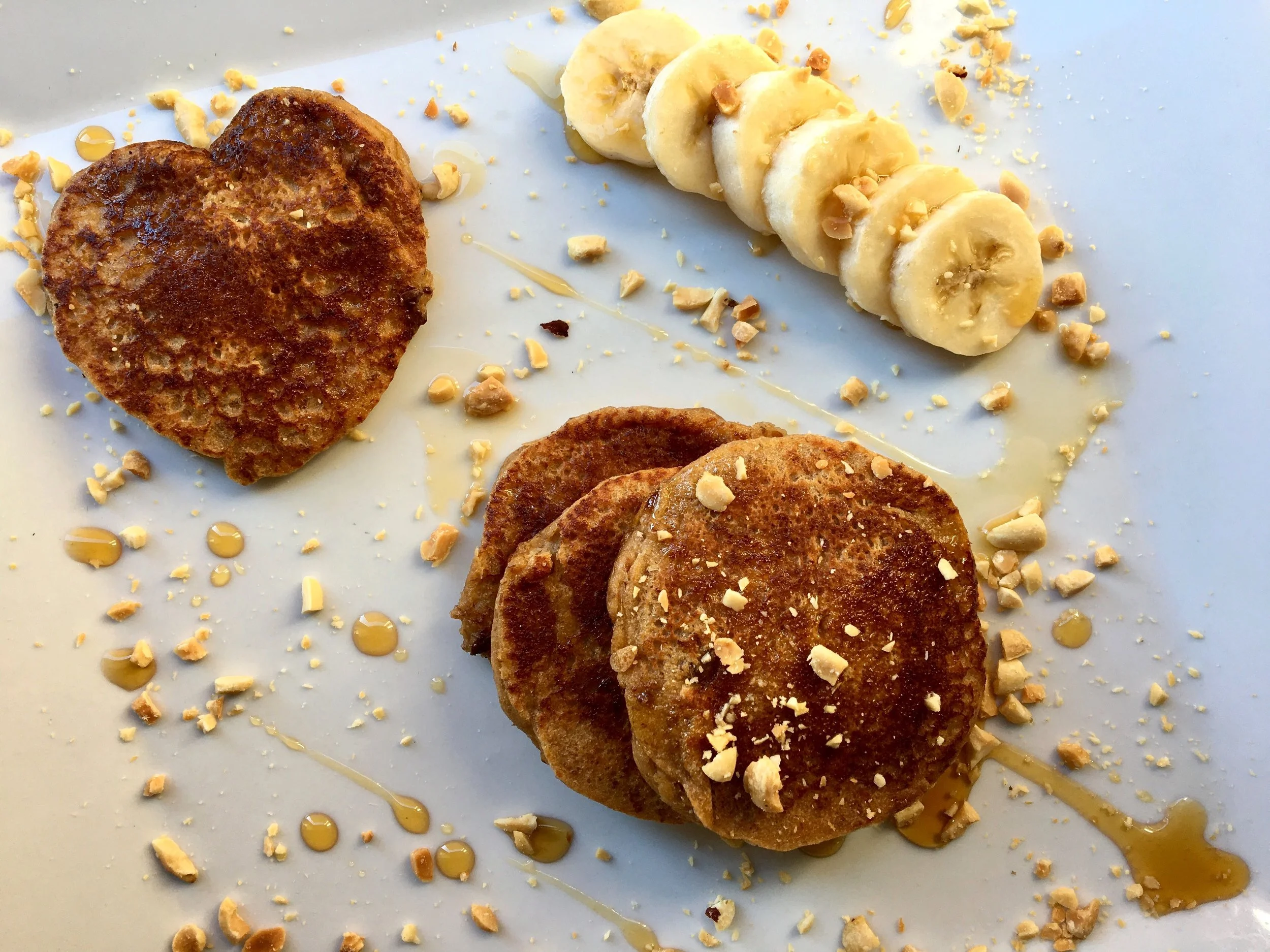 Banana Peanut Butter Pancakes + Notes On Cooking 
