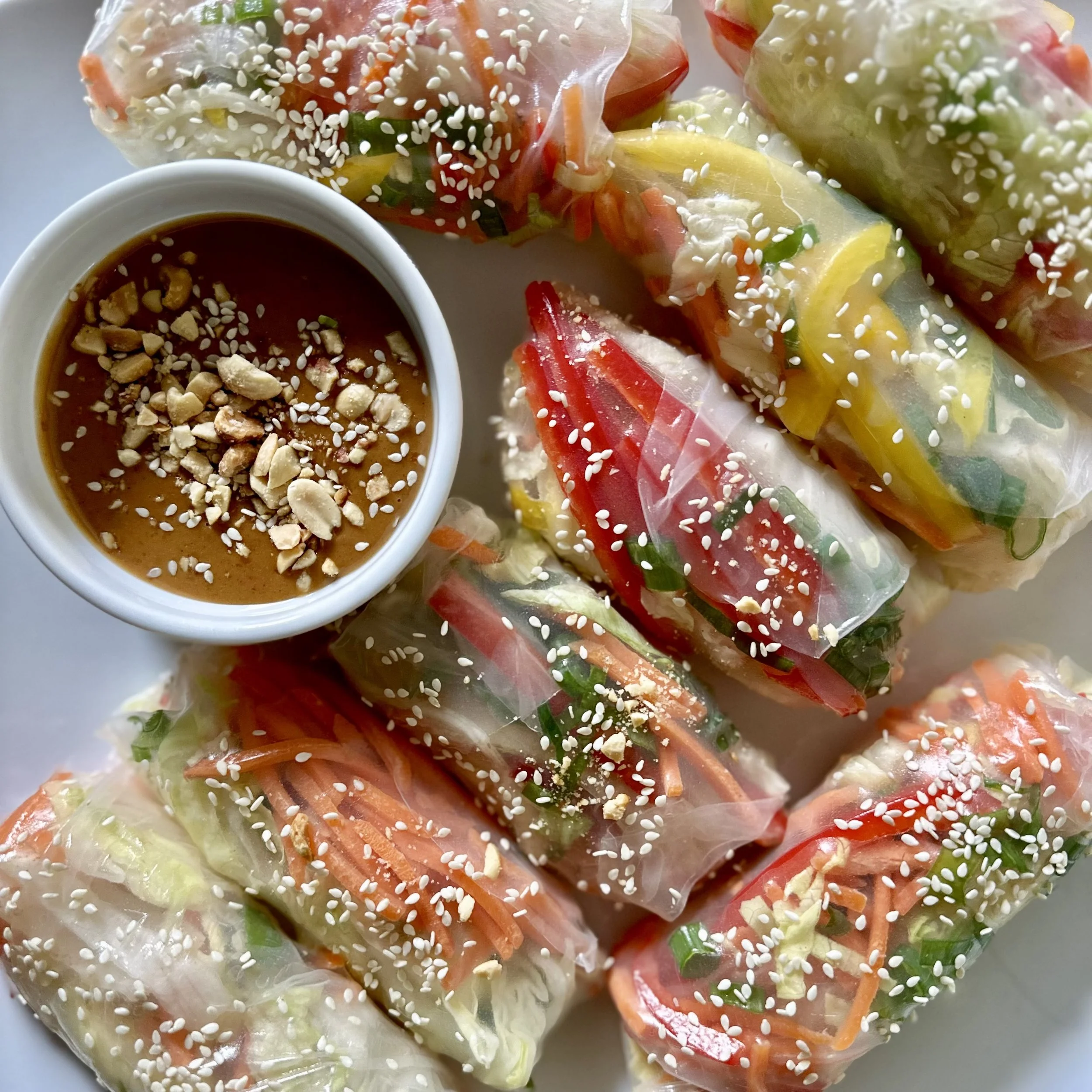 Summer Rolls with Peanut Dipping Sauce