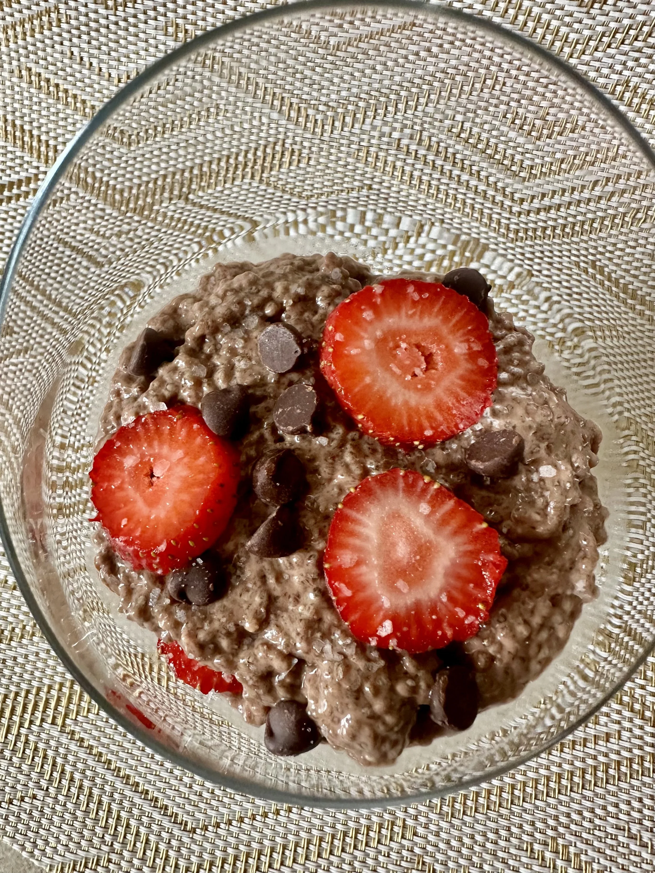 Salted Chocolate Chia Pudding