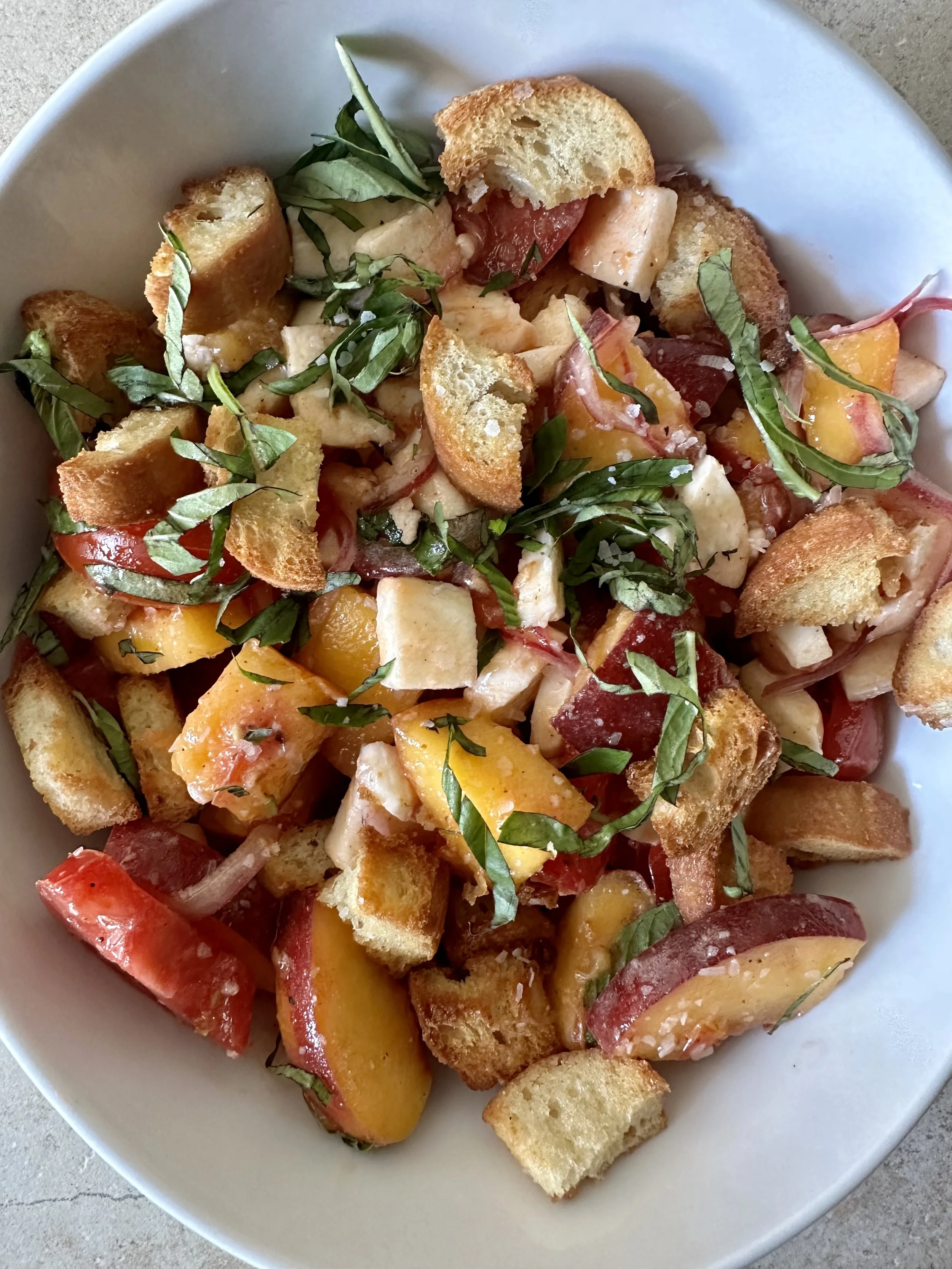 Peach Panzanella, and One Last Hurrah for Summer 