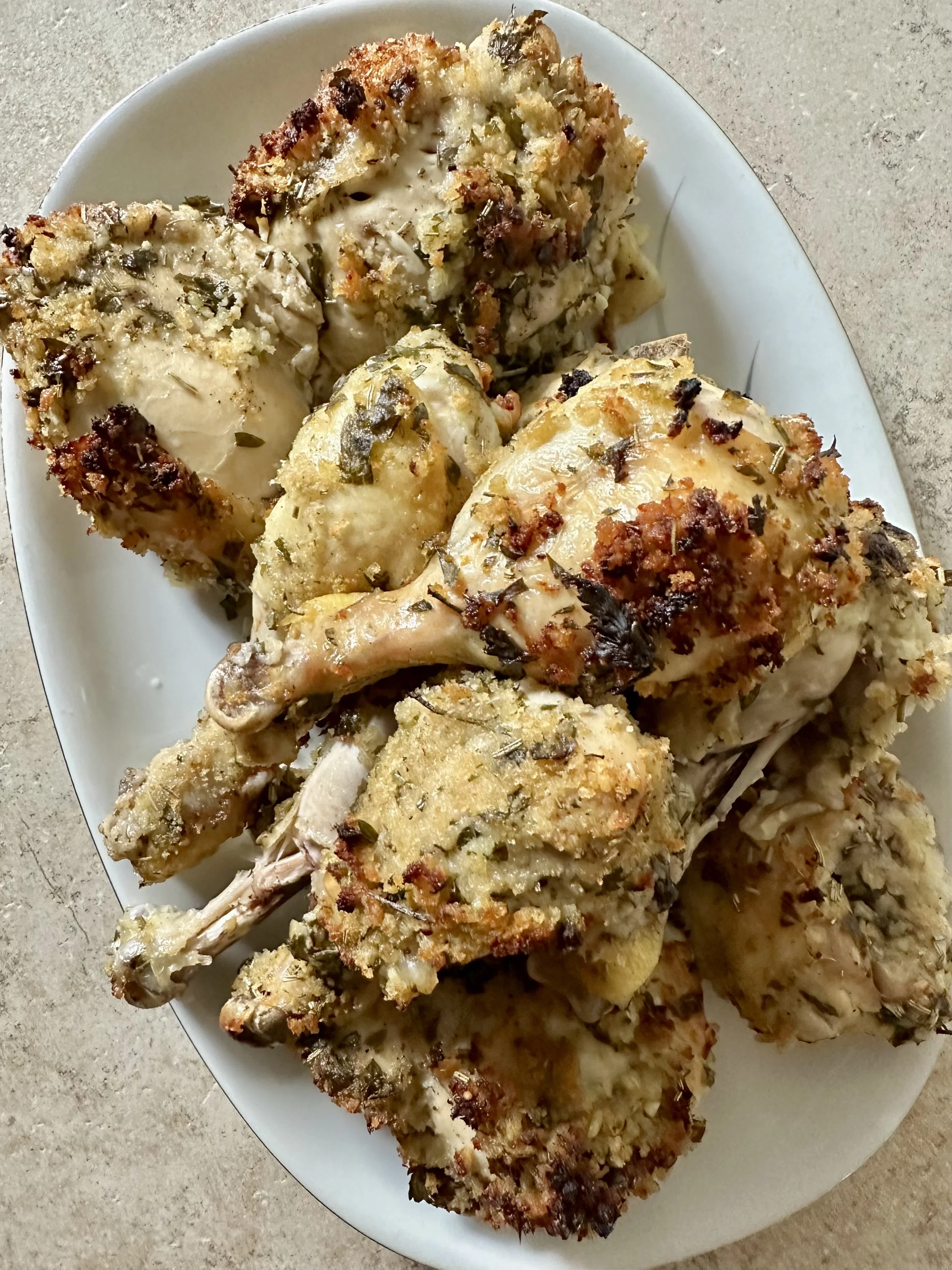 Grandma's Baked (and better than fried) Chicken 