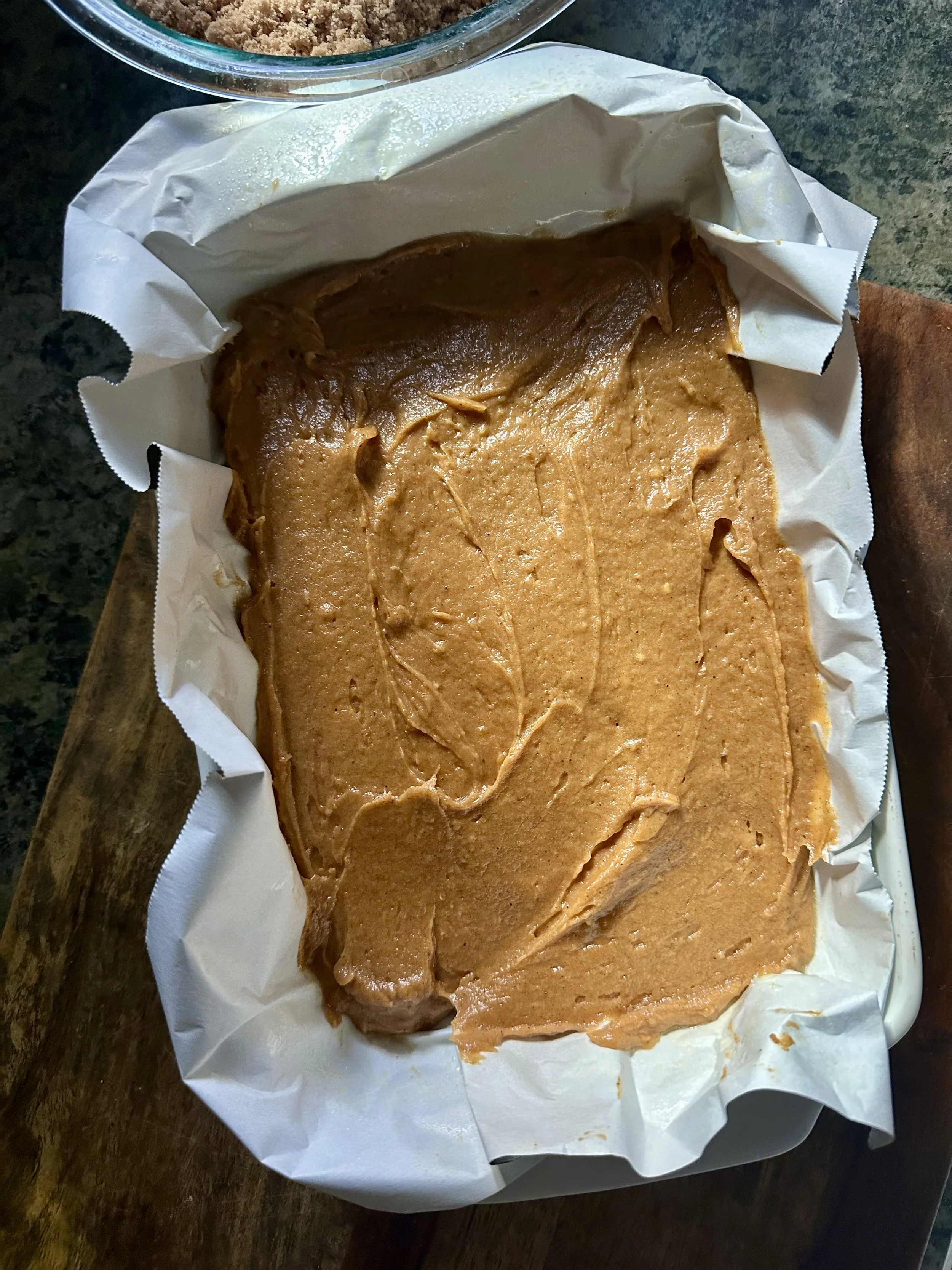 pumpkin crumb cake before baking1.jpeg