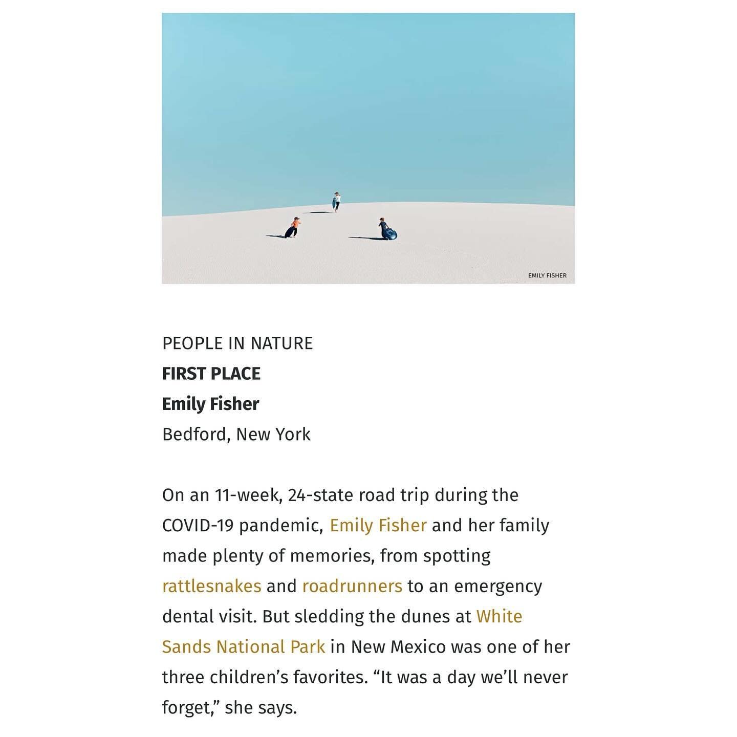 So excited to share that my image &ldquo;Sand Sledders&rdquo; won 1st place in the National Wildlife Federation&rsquo;s 52nd annual photo contest in the People in Nature category out of 40,000 entries!
.
.
.
.
.

#taintedmag #minimalism #follow_this_