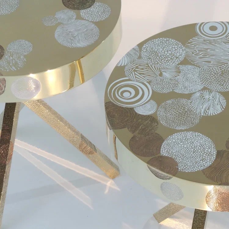 WHITE BRUGEOISES  |  Side Table