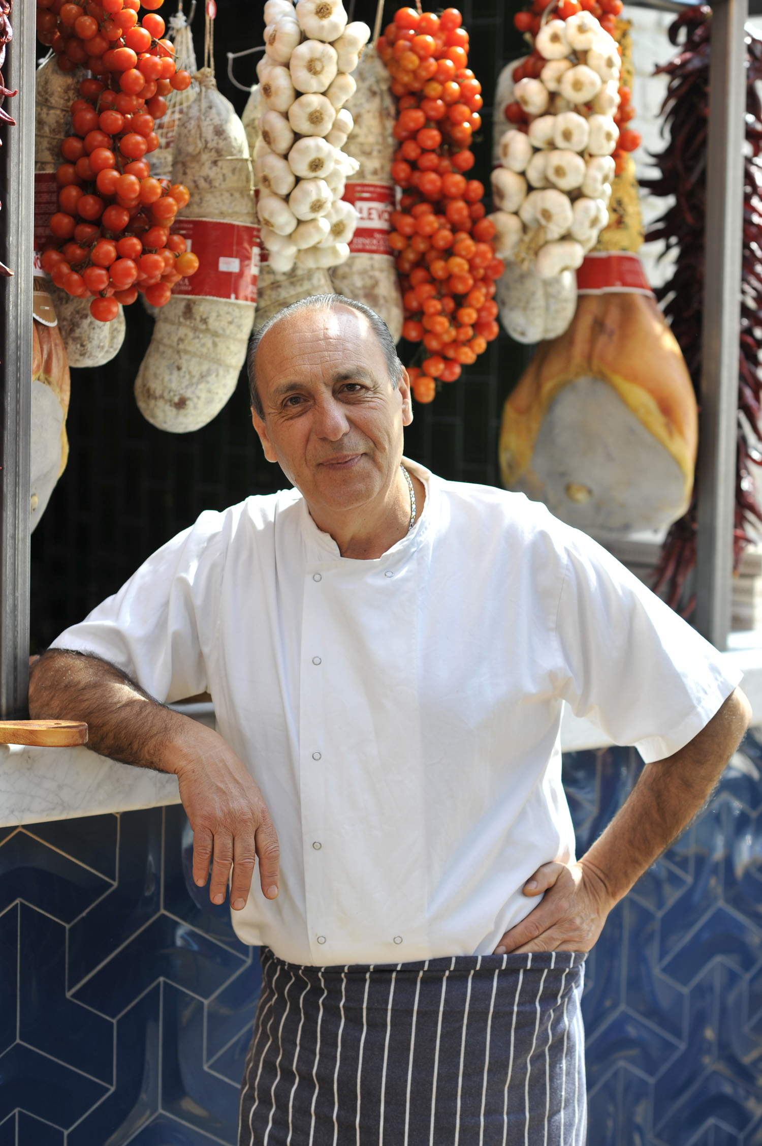  Chef and restauranter Genaro Contaldo at Jamie's Italian in Grenwich 
