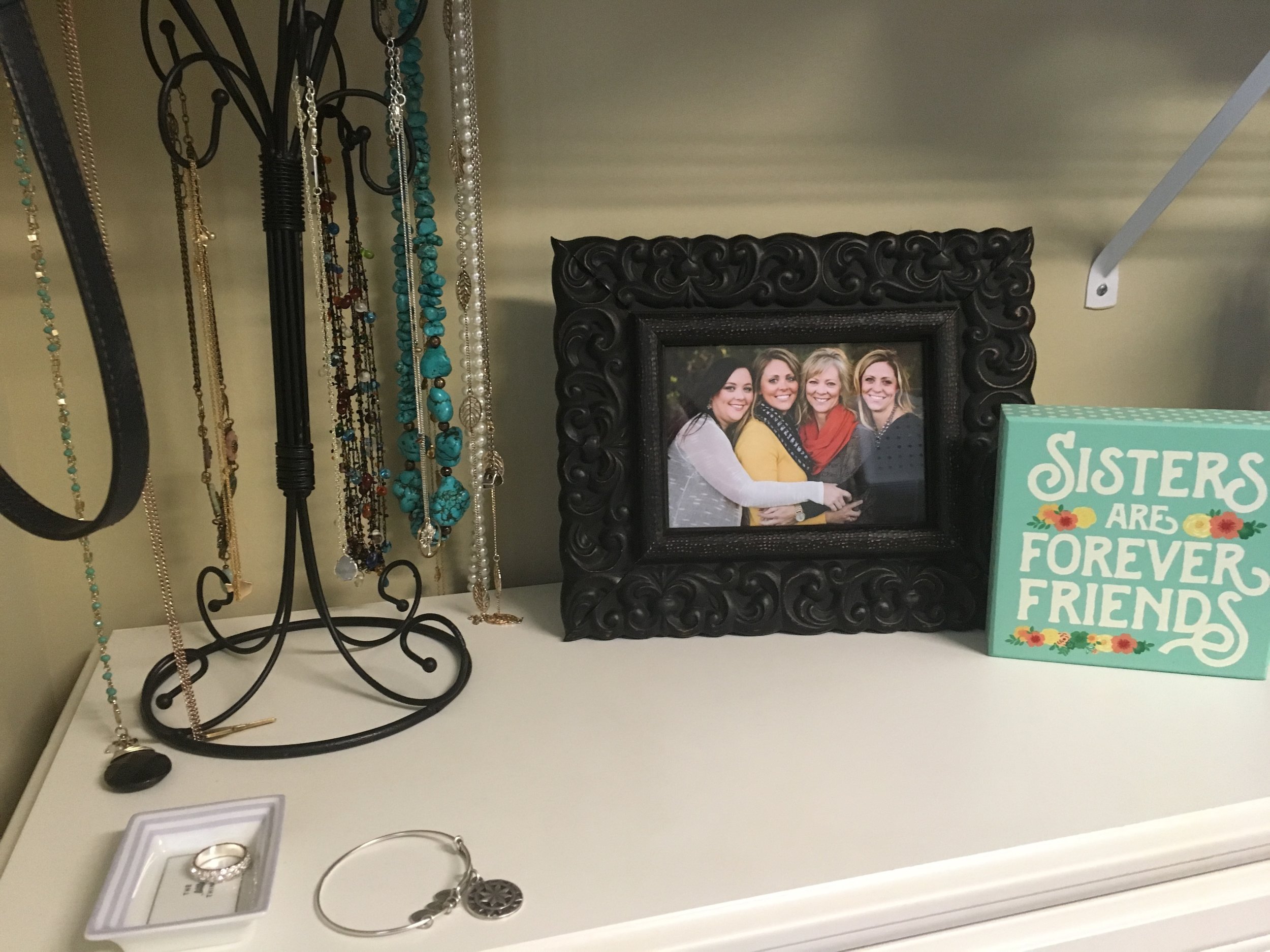 And my favorite spot in my closet. 