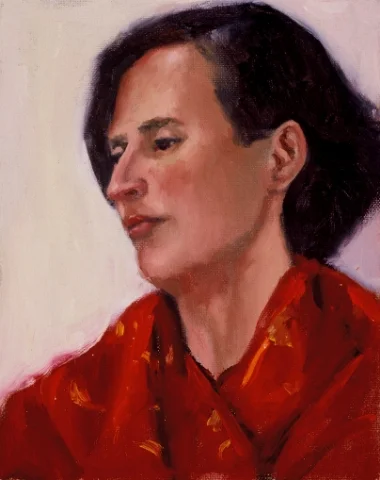 Woman in Red Shawl