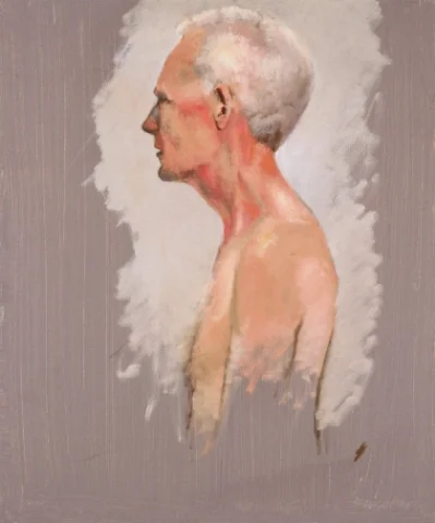 Study of Man with White Hair