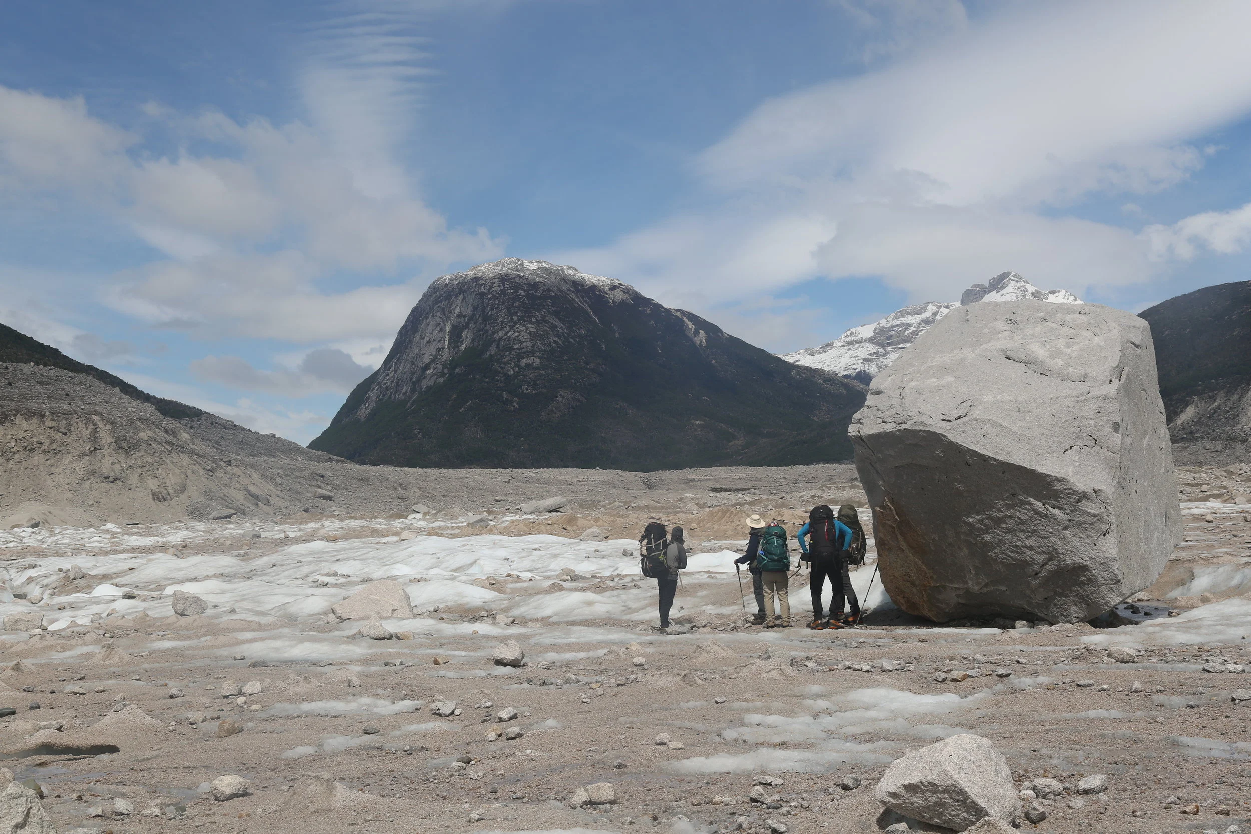 Crossing the Nef Glacier Moraine (Day 4) 