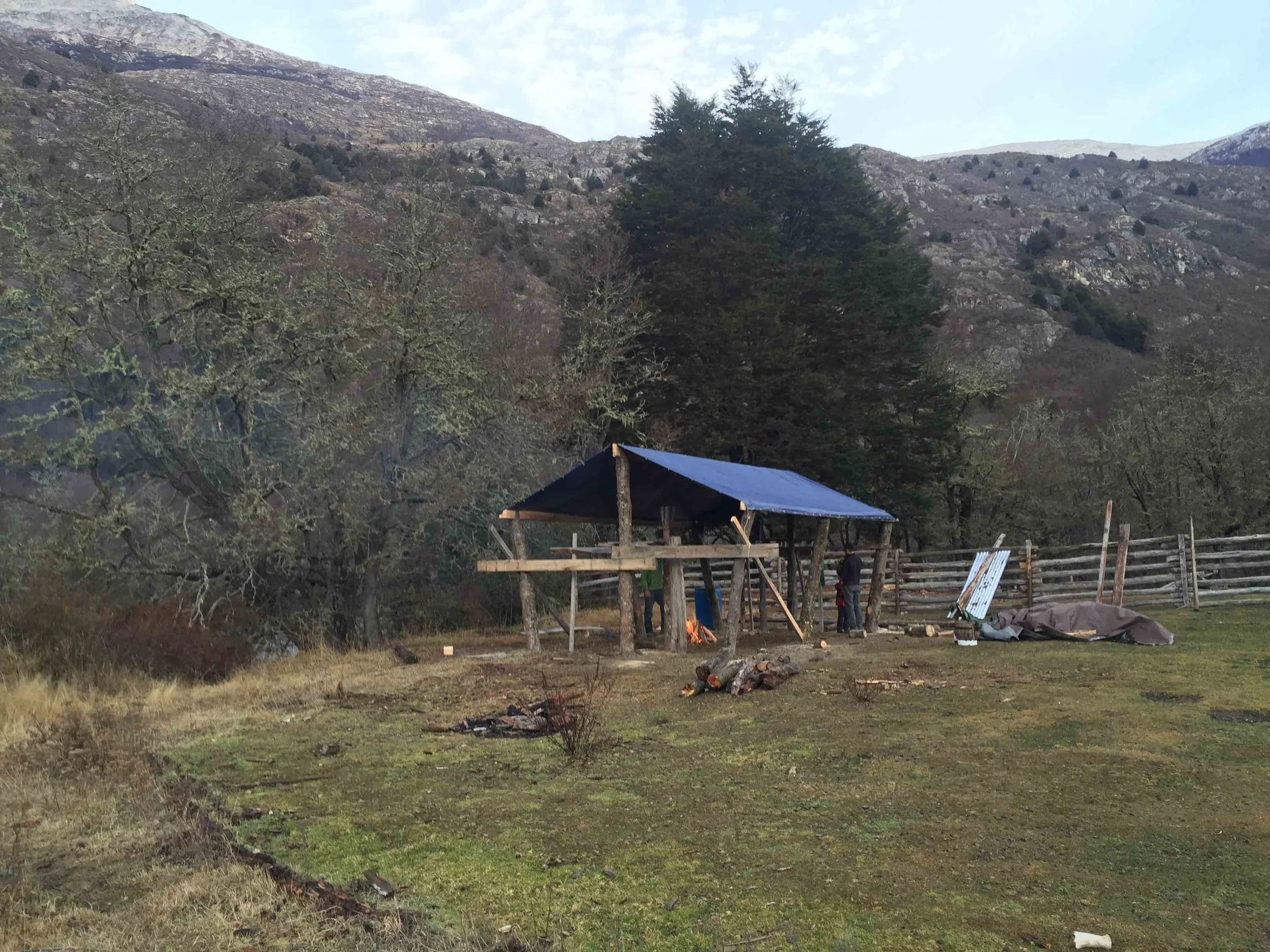 The Frame of Our New Guest Tent
