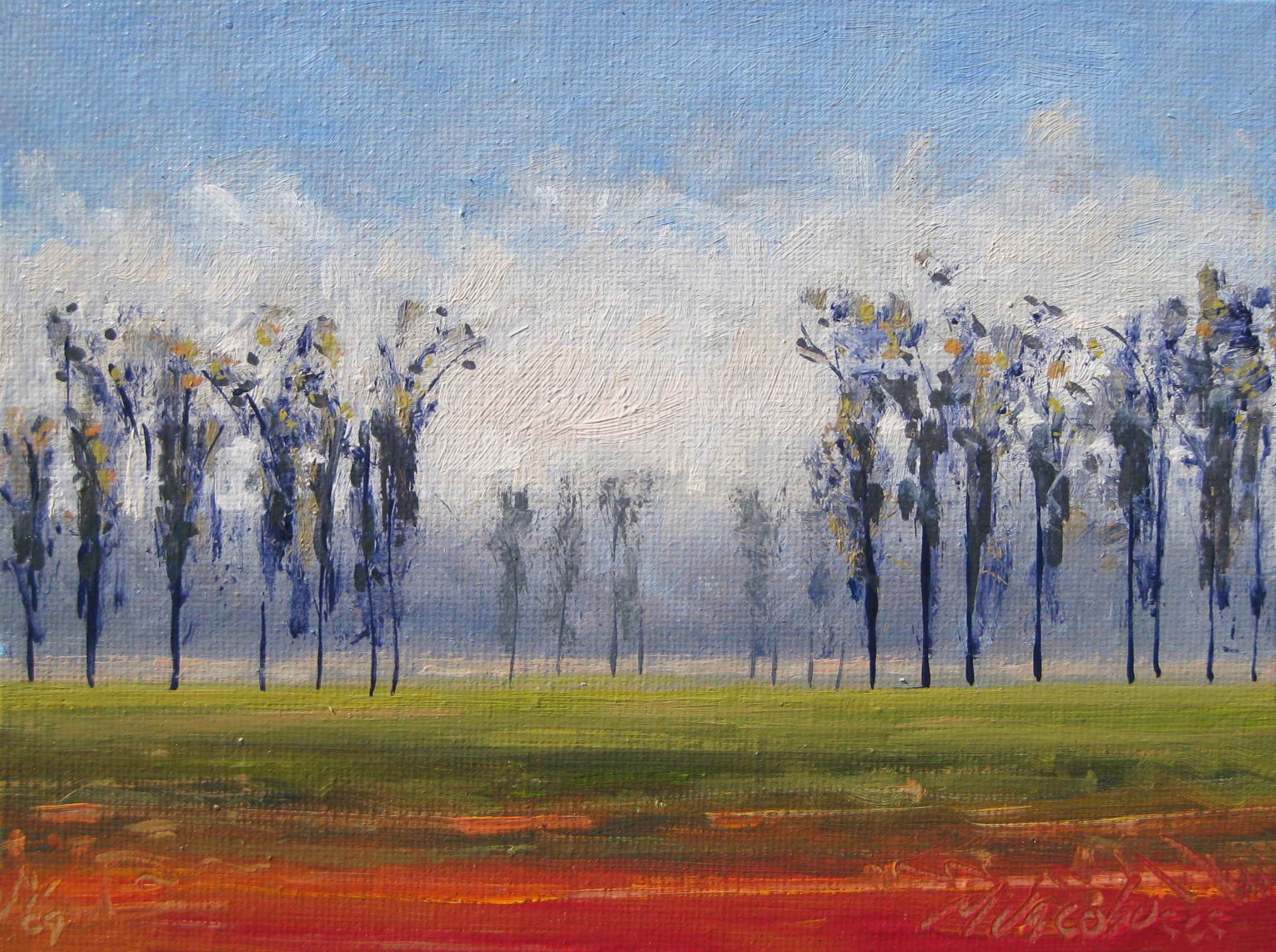 Field in Autumn 6 x 8