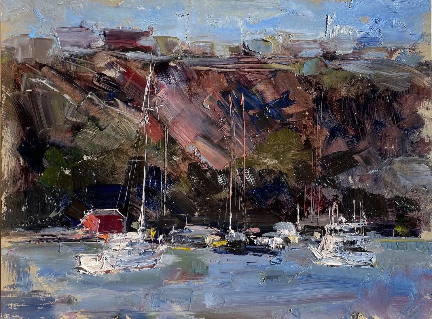 Dana Point Bluff 9x12 oil