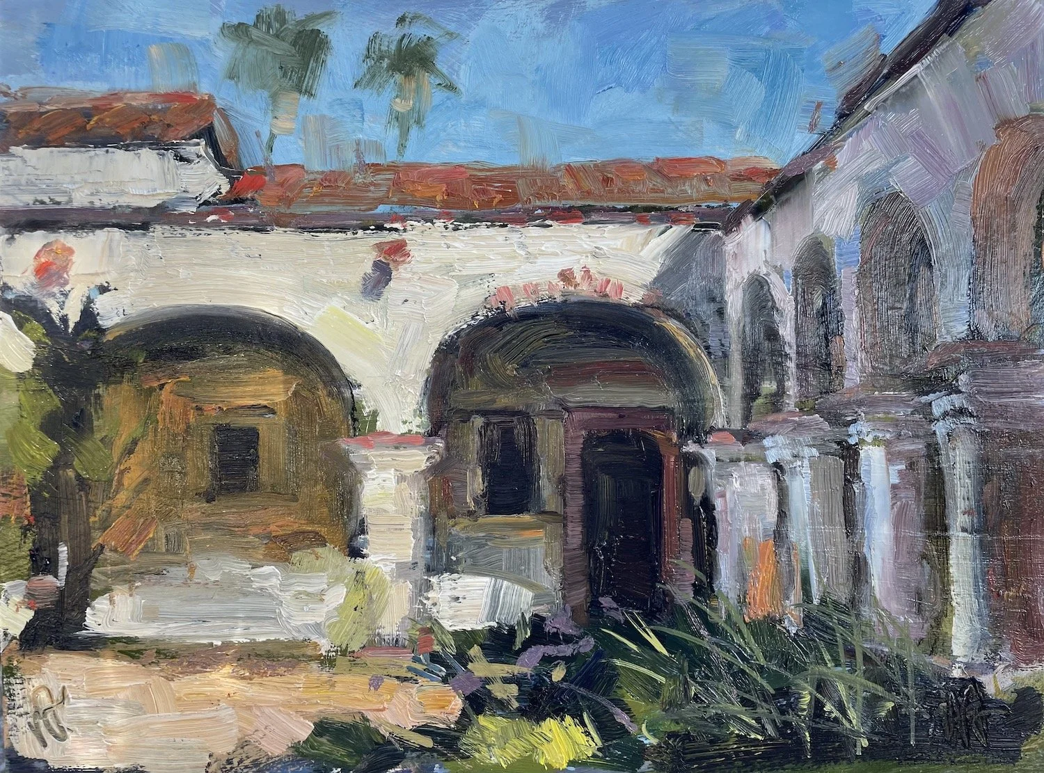 Mission Sketch 9x12 oil