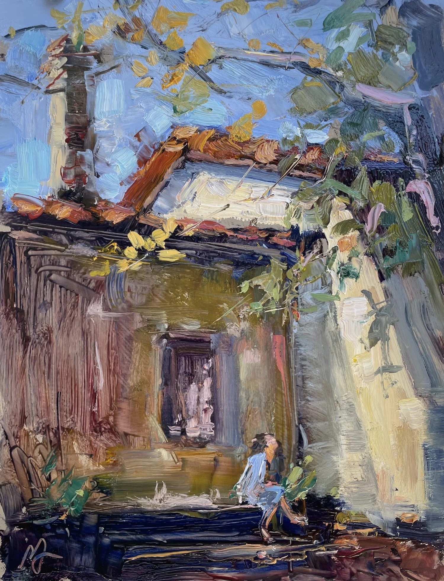 Moment in the Sun 9x12 oil