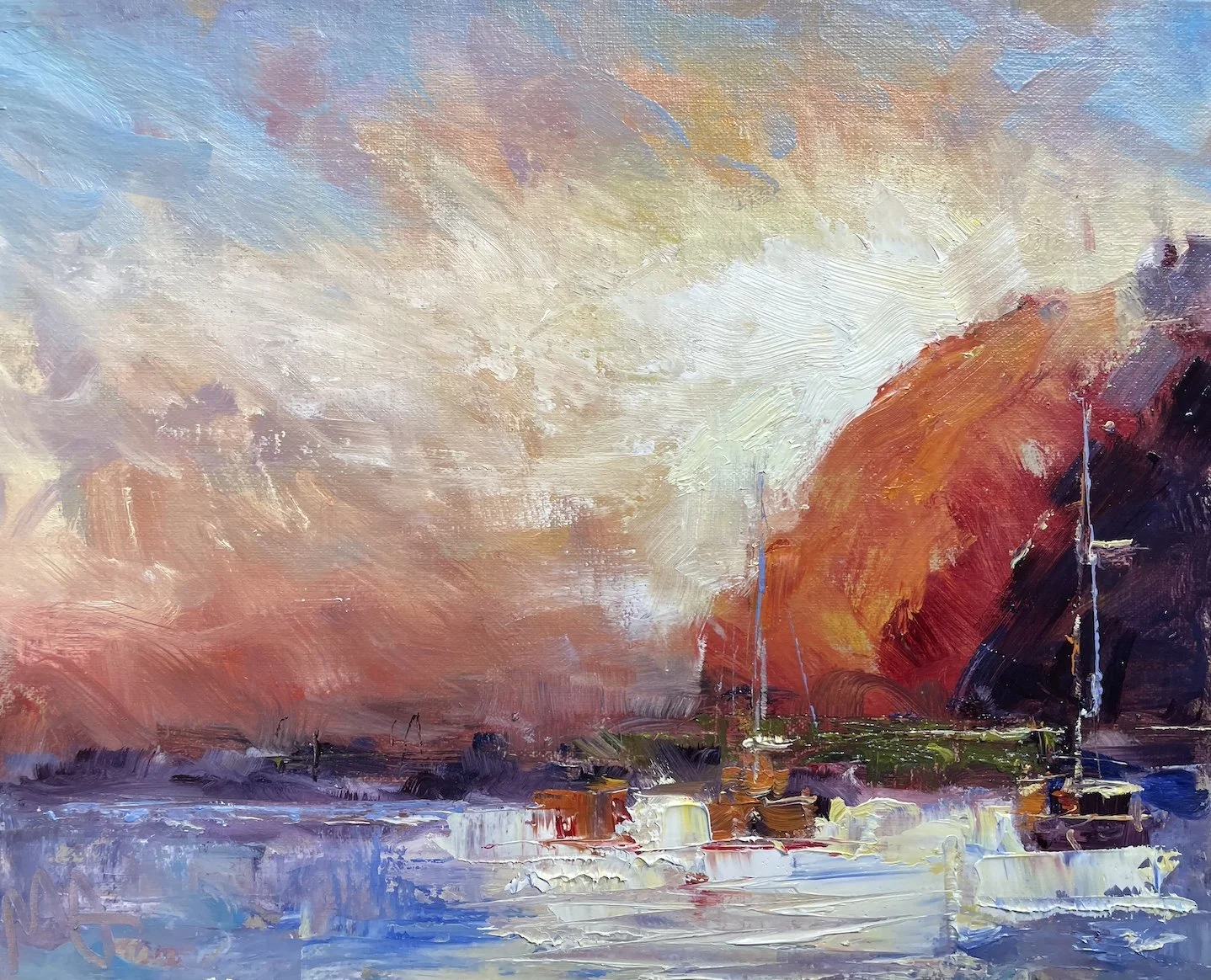 Dana Point Headlands Sunset 8x10. SOLD