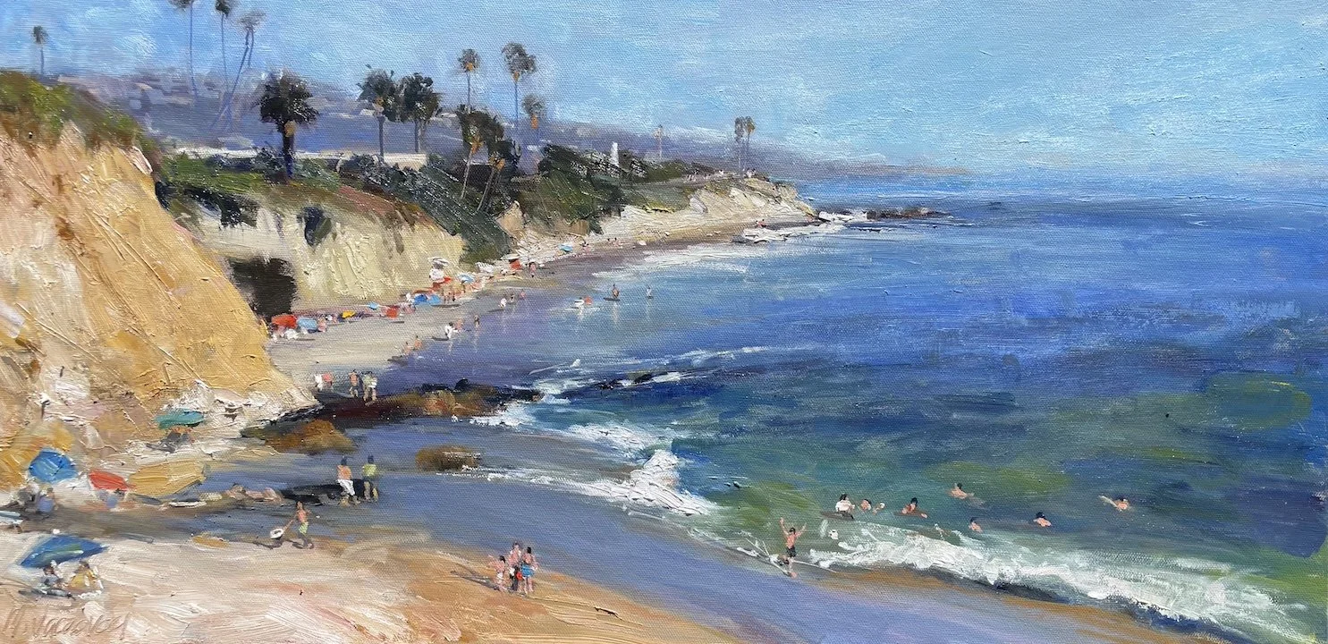 Divers Cove Beach Day 15x30. SOLD