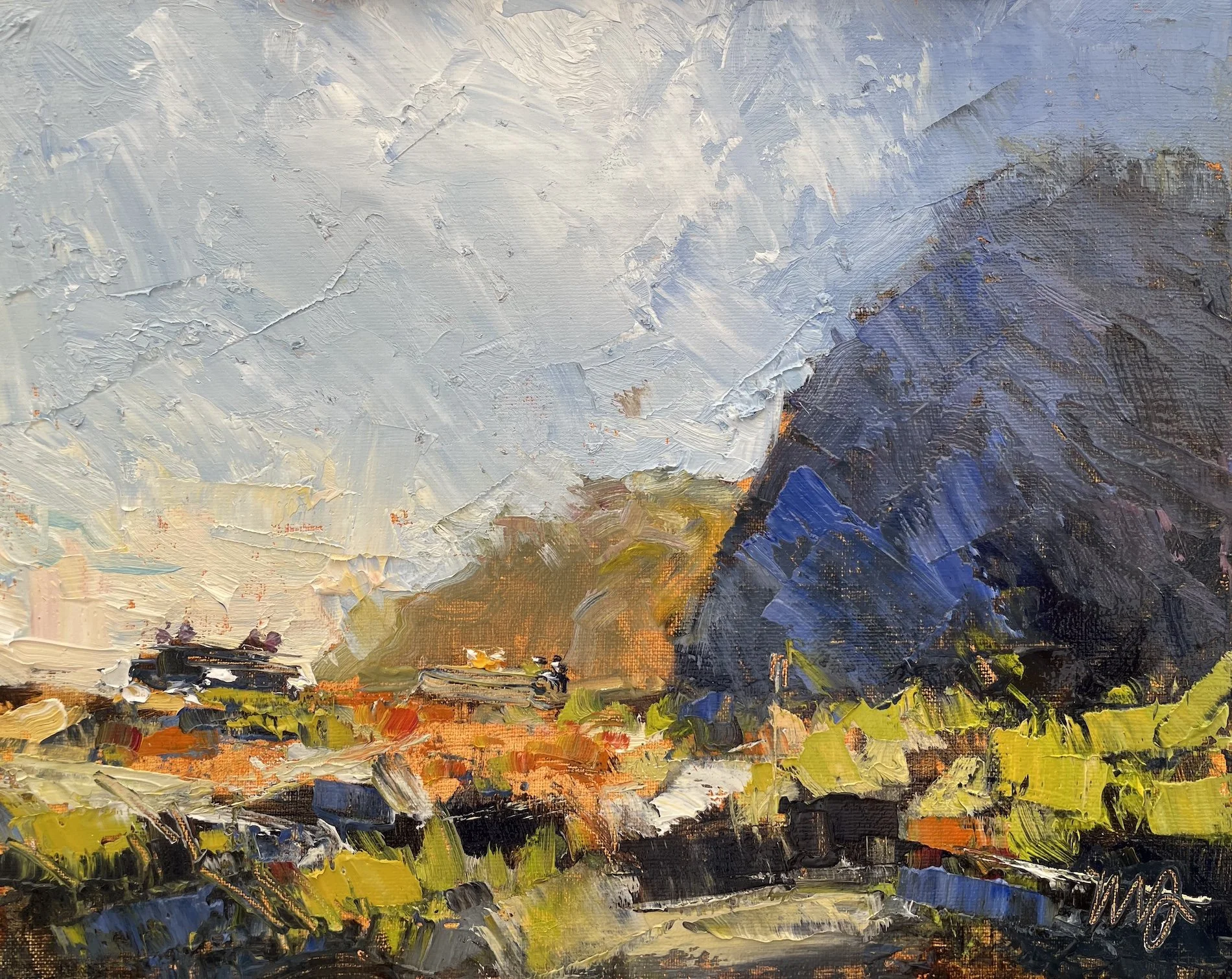 Headlands Park. 8x10 oil