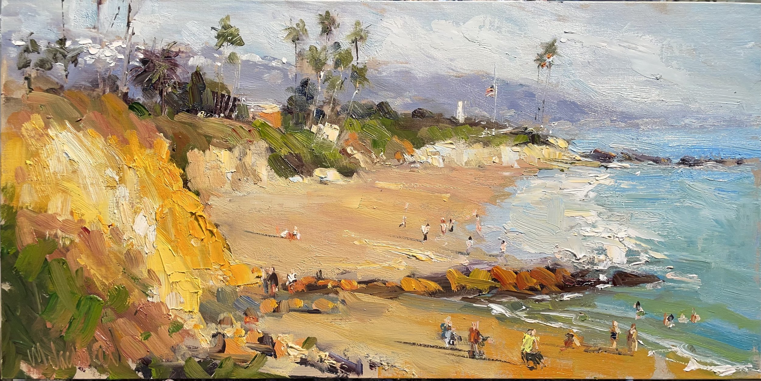 Winter's Golden Light 8x16 Oil SOLD