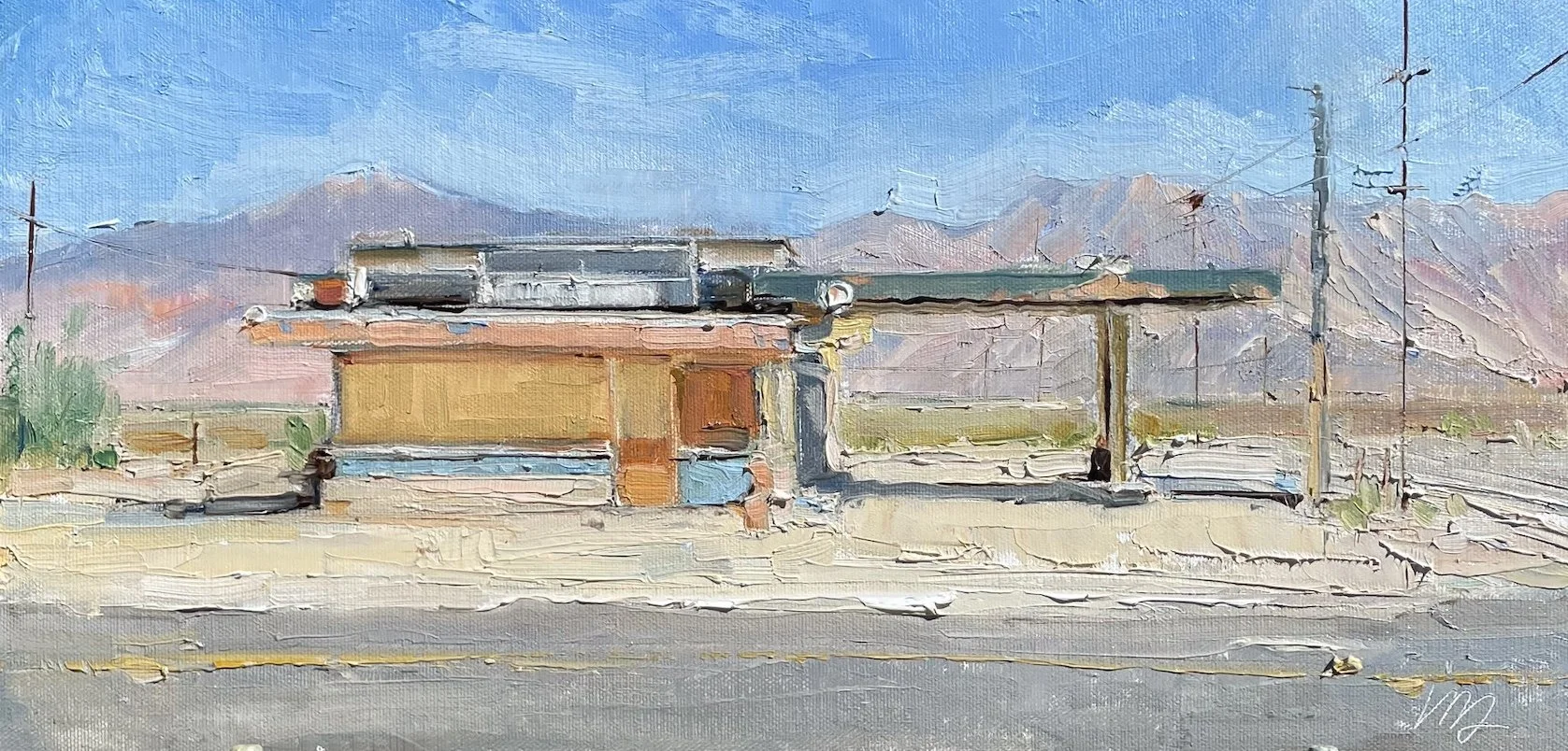 No Gas in the Morning 8x16 Oil