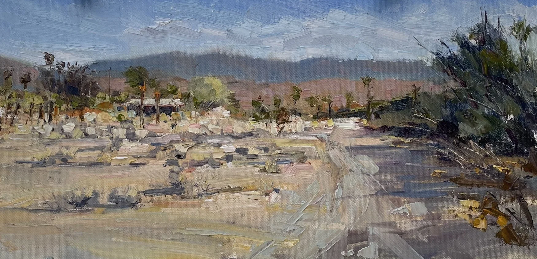 By the Windbreak   8x16    Oil