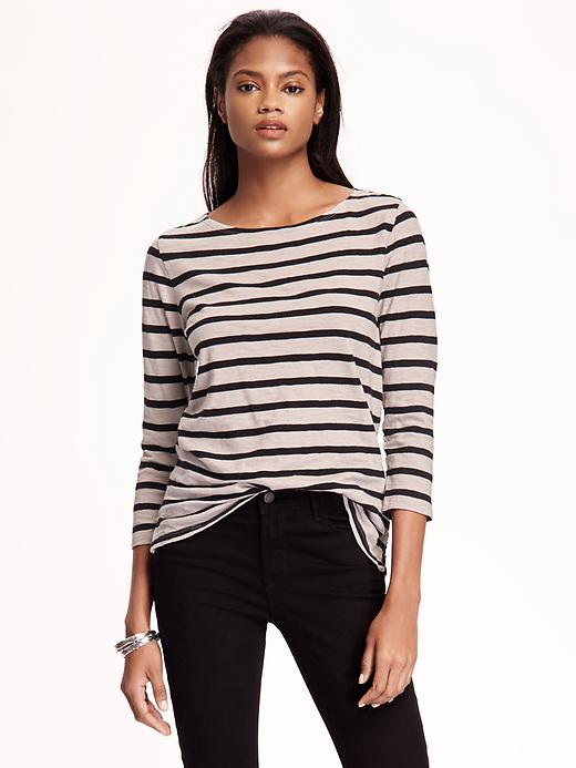 Relaxed Boat Neck Tee