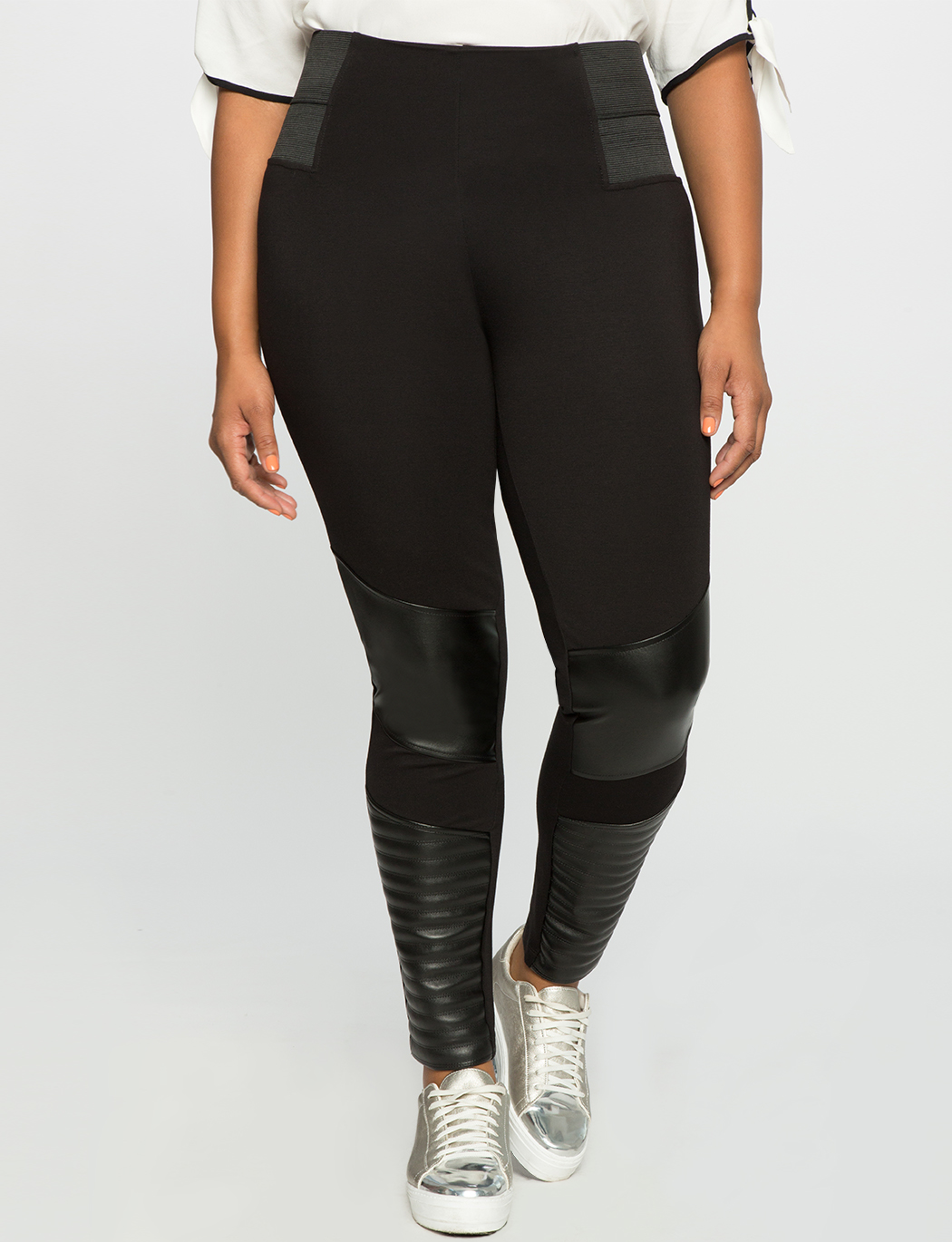 Miracle Flawless Faux Leather Moto Legging