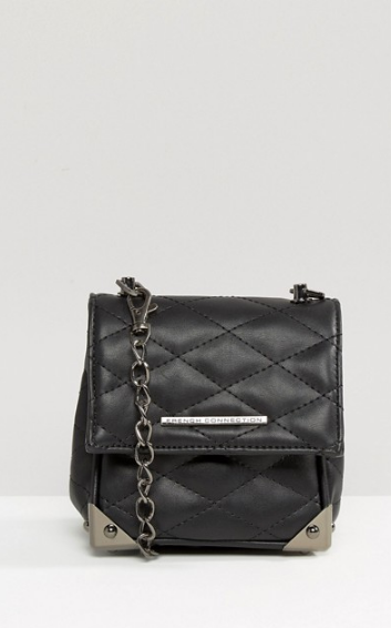 French Connection Quilted Cross Body Bag