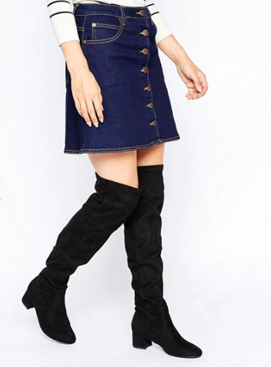 New Look Faux Suede Over The Knee Boot