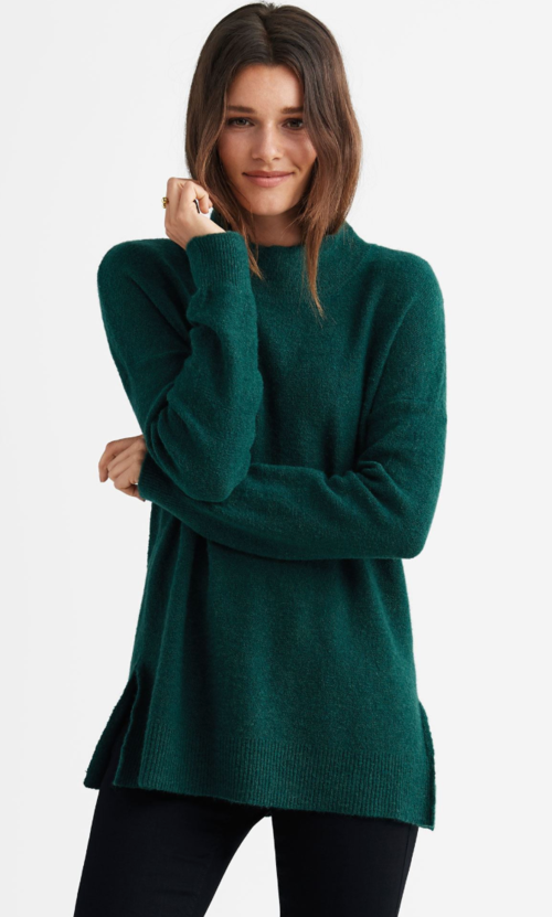 Mockneck Tunic Sweater - $46.90