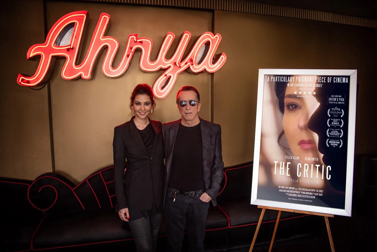 Stella Velon and Jean Gabriel Kauss presenting ‘The Critic’