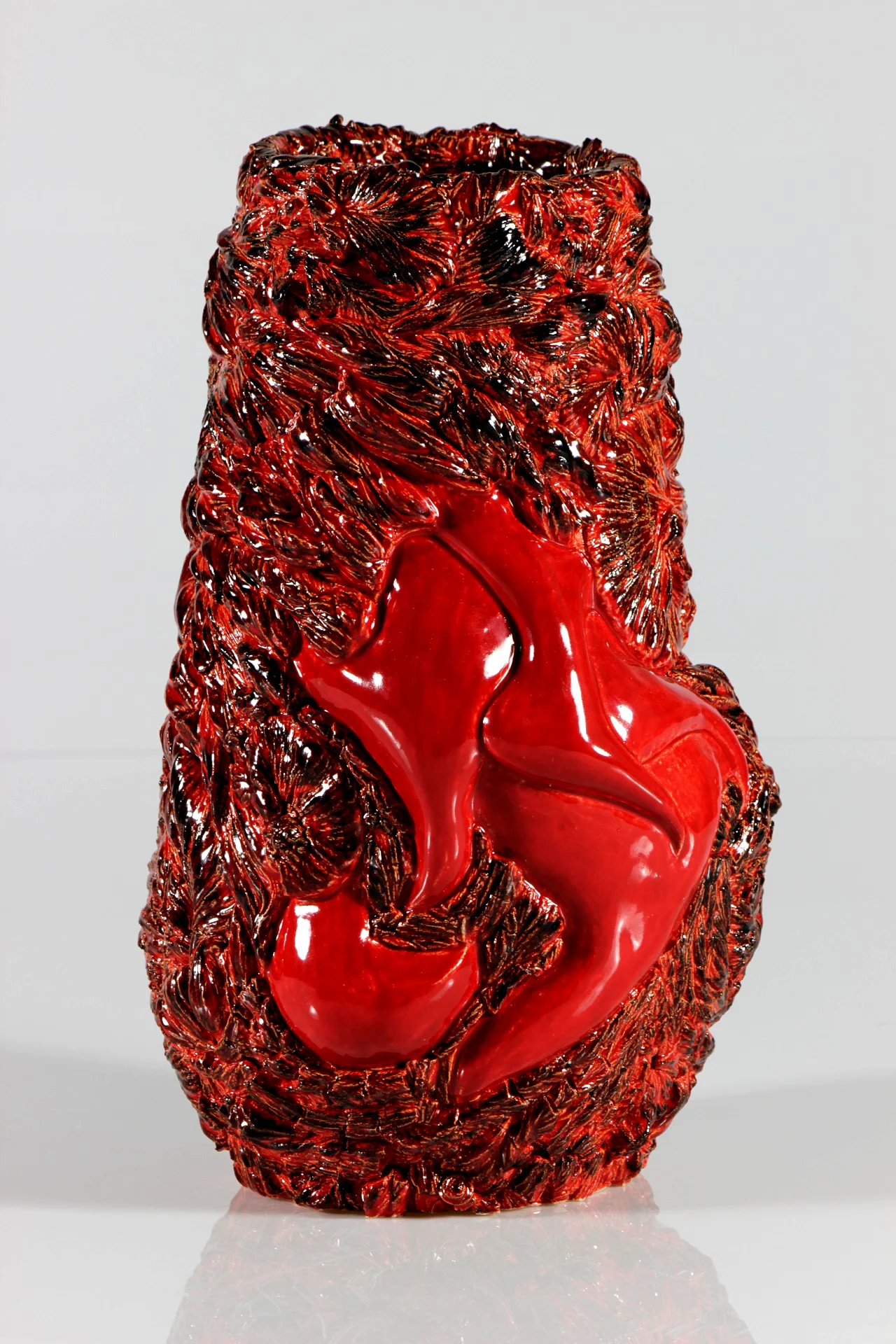 Lava Fields 2 , 2015, Ceramic, Low Fire, 13.5" H x 10" W x 7" D
