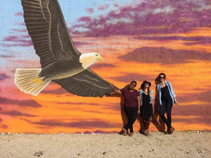 A soaring eagle in our spiritual home, Palm Springs, CA