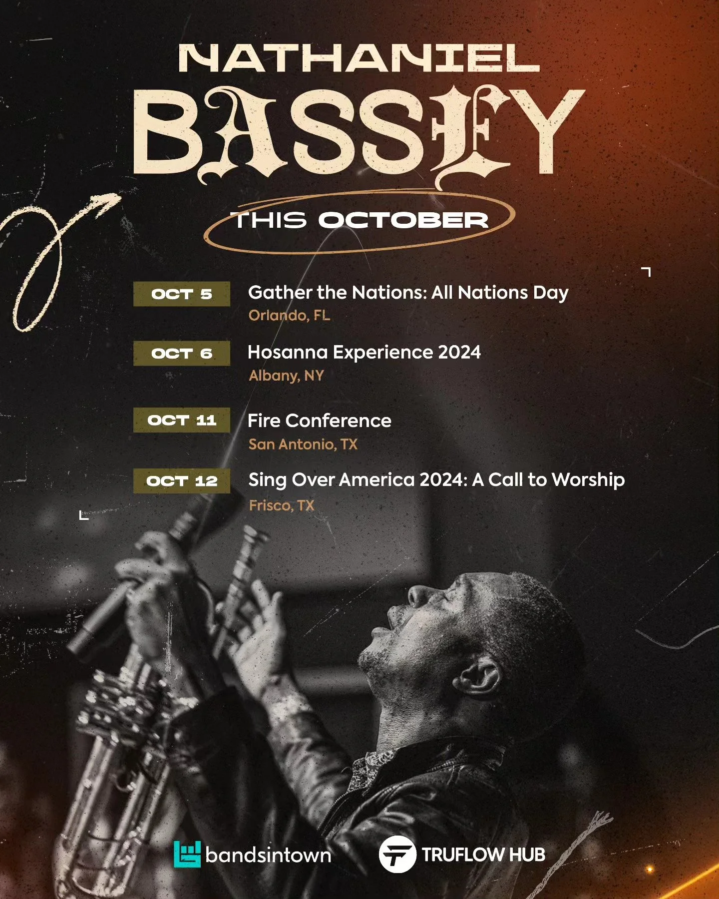 Worship with us this October. For more details and future dates, follow @nathanielblow on Bandsintown.com to be notified when he is near your city.
.
.
.
.
.
#tourdates #christianmusic #gospelmusic