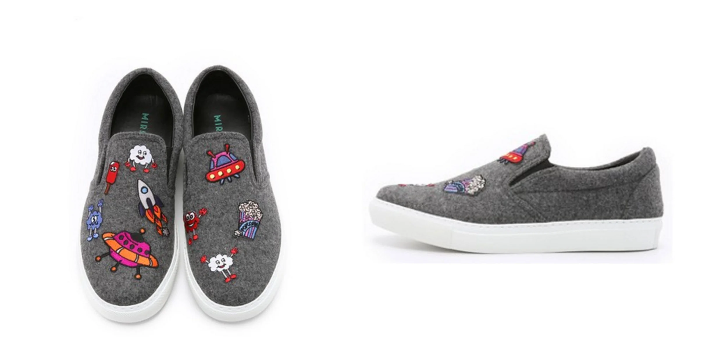 SPLURGE: Wool Slip On Sneakers, Mira Mikati , $660
