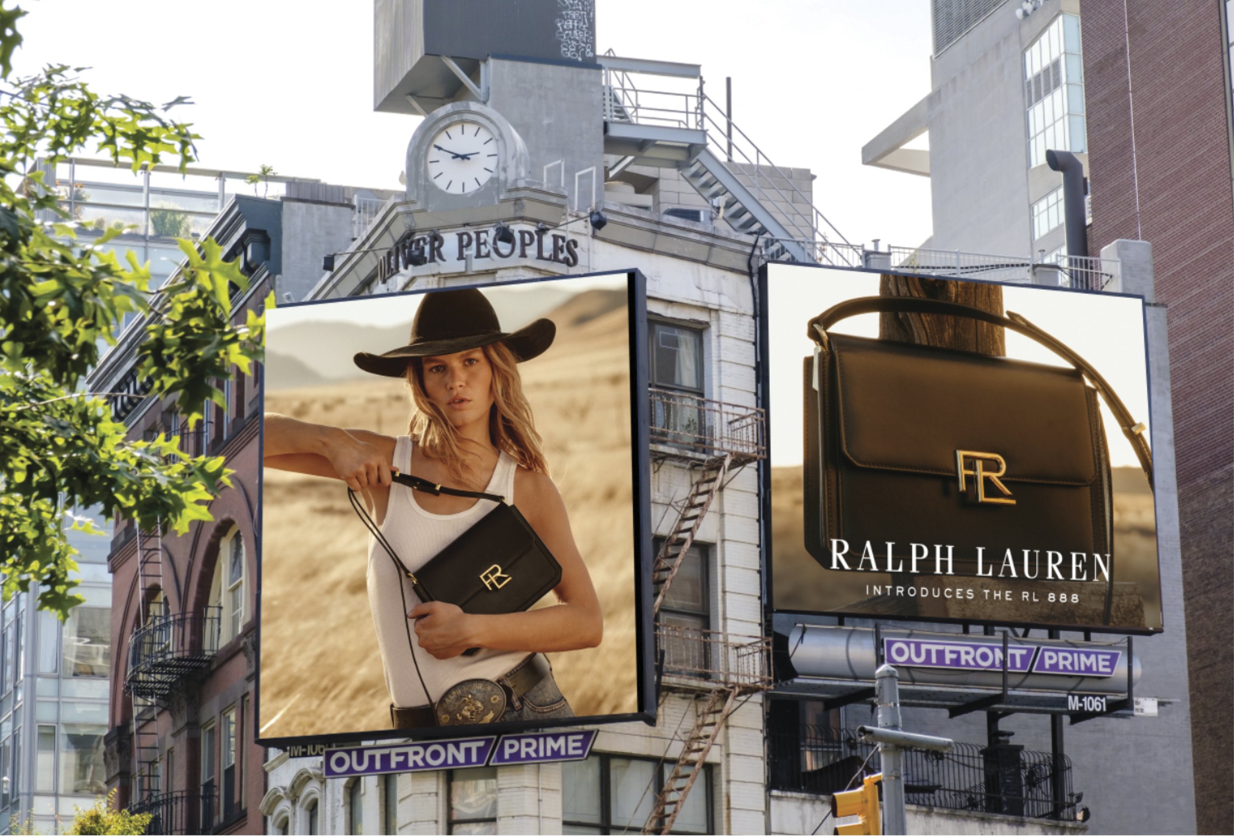  Static OOH billboard in Soho, New York. 