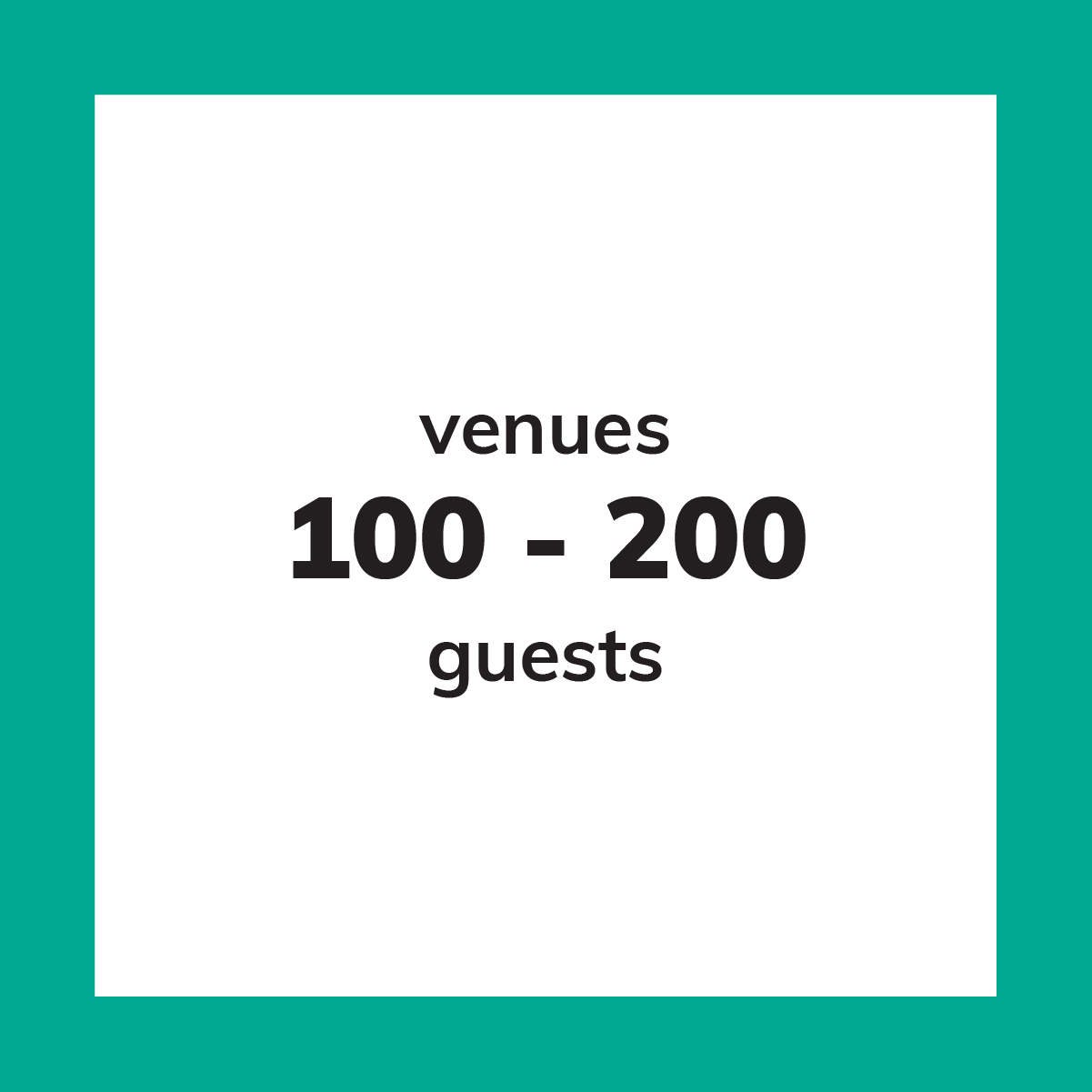 100 - 200 guests