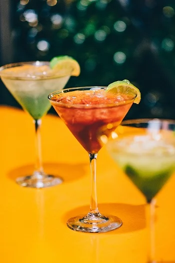 Martini with Food-Coloring