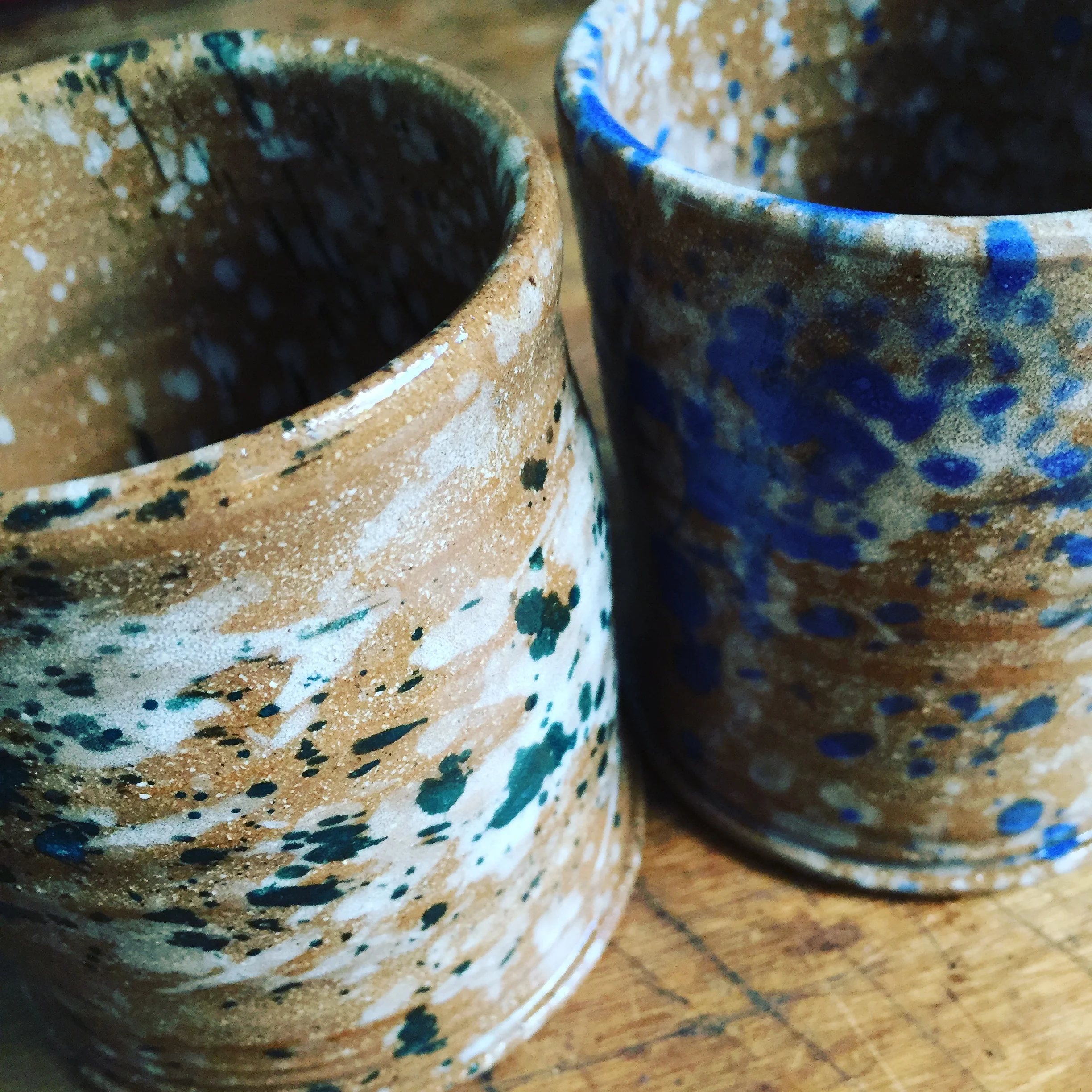 speckled tumblers unfired