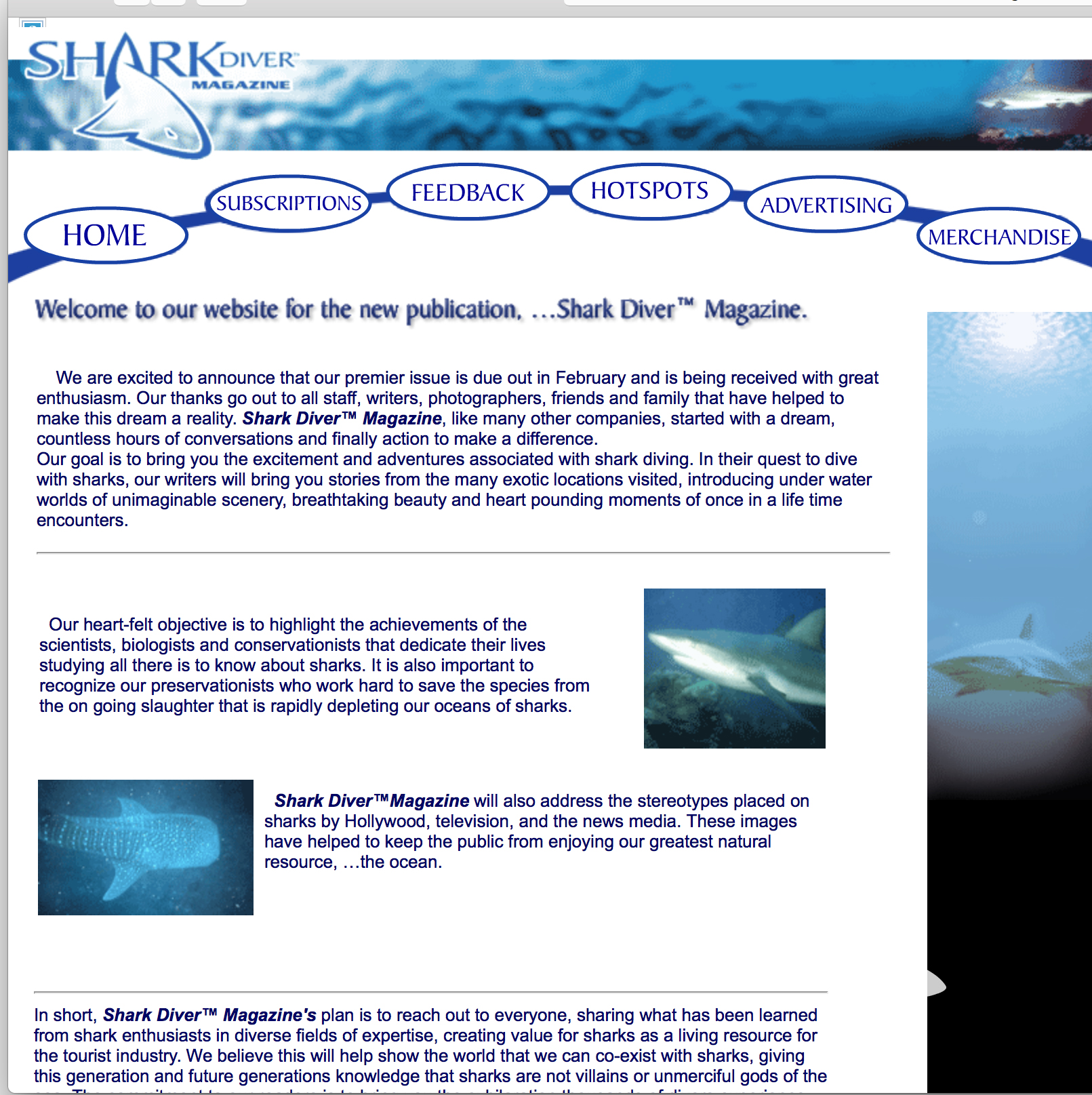 Our first website. February 2002