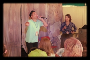  Calgary International Folk Music Festival  Apachee Talk Tent Comedy Programming  Andrew Phung &amp; Renée Amber 