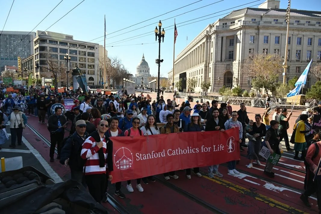 Stanford Catholics at the SF March for Life! 🤍